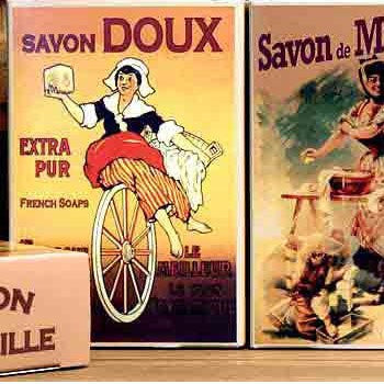 Nostalgie Series Soap Boxes with 250g Olive Oil Soap